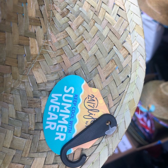 24/7 Life NWT’s Women's Original Straw Beach Hat Size One (new with Tags) - Picture 10 of 13